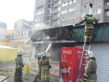 В Москве горели ларьки