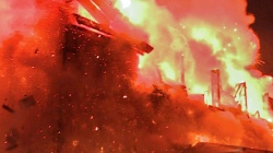 Ужасный пожар под Воронежем