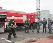Пожарные учения в Архангельске