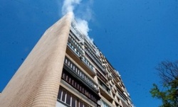 Пожар в многоэтажном здании 